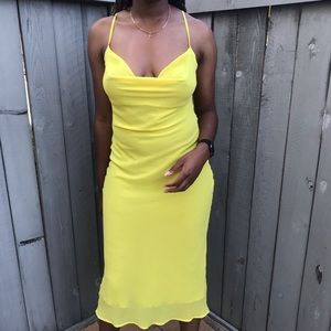 Naked Wardrobe Yellow Dress